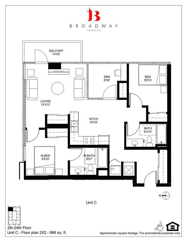 Unit 0905 0905 floor plan